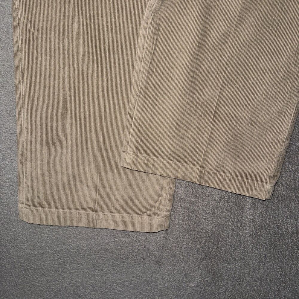 Haggar Corduroy Pants Mens 40x31 (Tag 42) Tan Expandable Waist WPL 386 - Picture 4 of 12